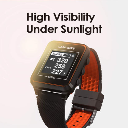 CANMORE TW-353 GPS Golf Watch - Key Course Data and Score Sheet on Your Wrist - 38,000+ Free Courses Worldwide and Growing - 4ATM Waterproof - 1-Year Warranty