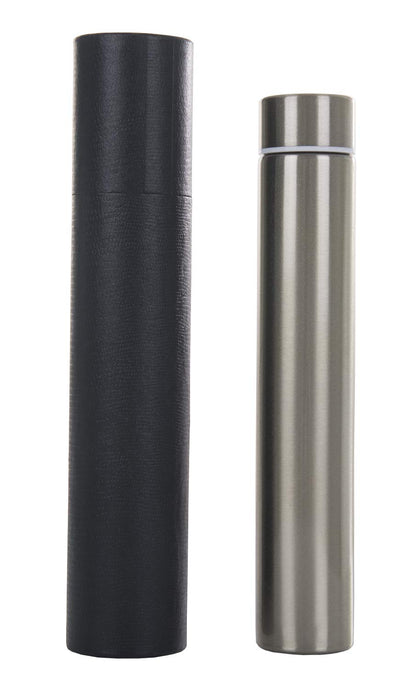 ChezMax Slim Thin Stainless Steel Vacuum Insulated Water Bottle Leak Proof Eco-Friendly Travel Cup Sports Drink Bottle 8.8OZ Silvery