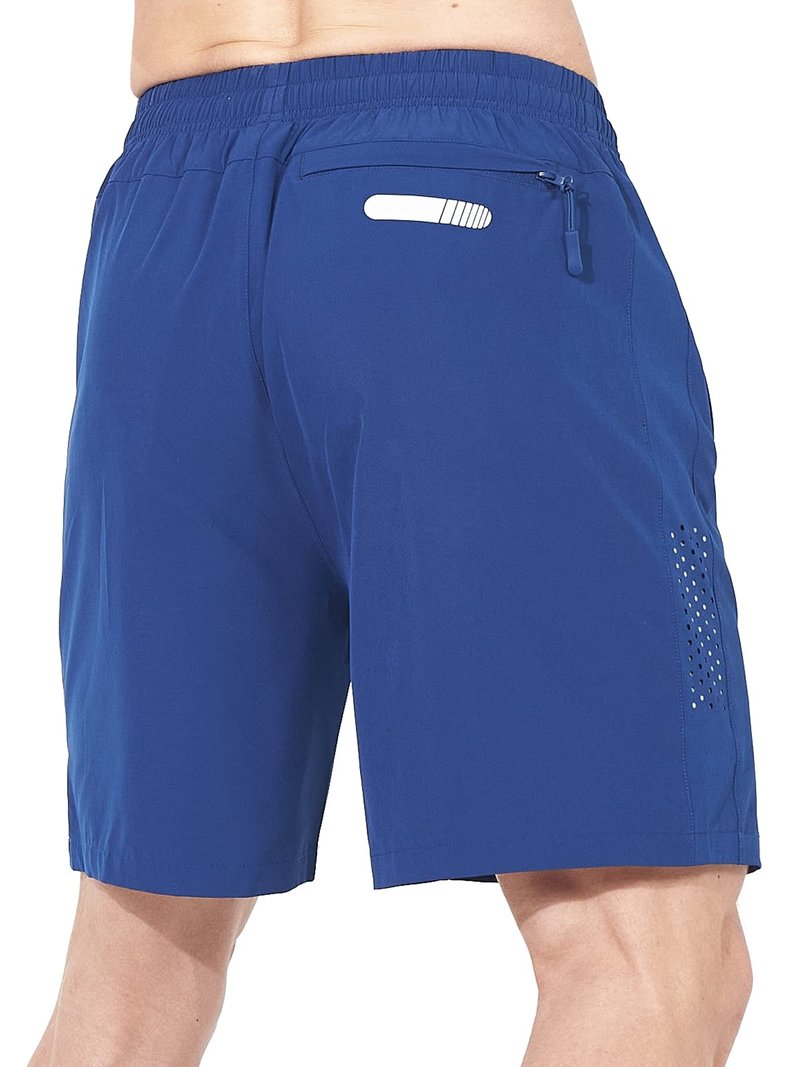 NORTHYARD Men's Athletic Running Shorts Gym Workout 7"/9"/5" Quick Dry Lightweight Sports Basketball Tennis 3 Zipper Pockets RoyalBlue XL