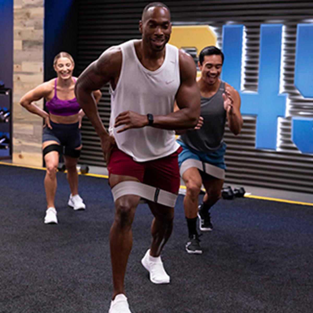 BODi Thick Resistance Bands, Home Gym Workout Equipment, Exercise Bands, Resistance Loops for Home Fitness, Yoga, Pilates, Stretching, Strength Training, Booty and Thigh Workouts, Set of 2 Black/Gray