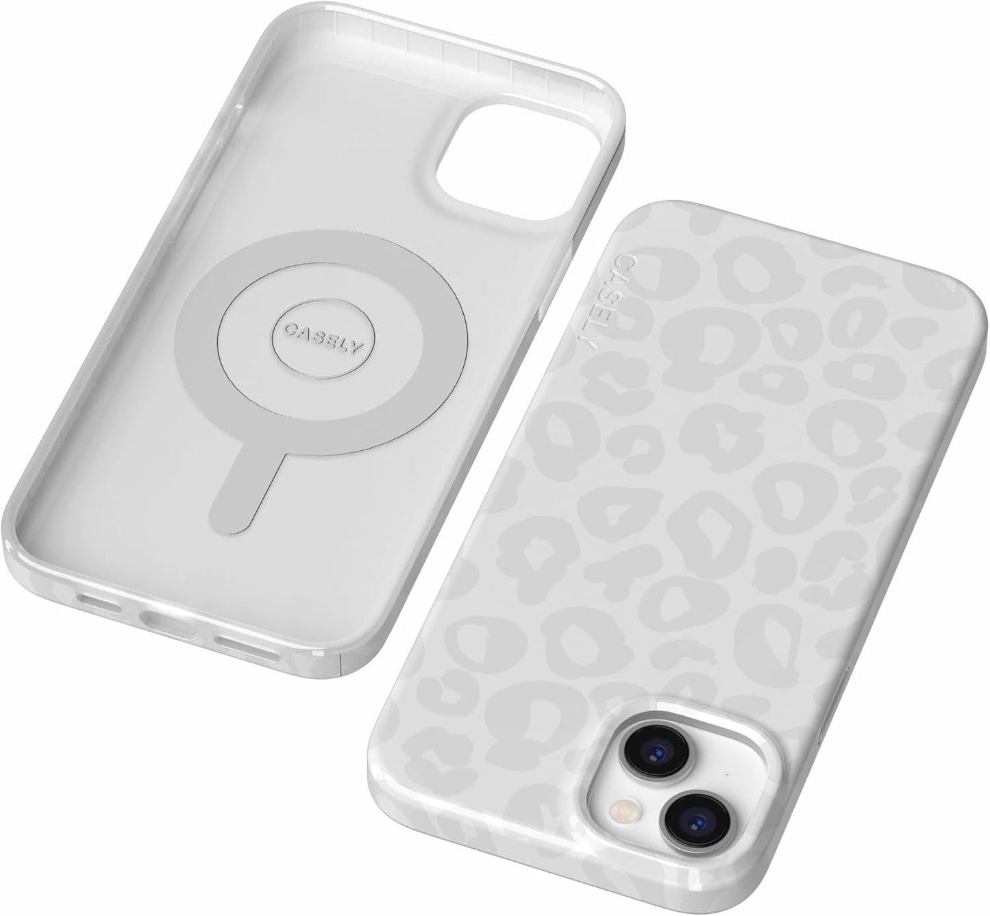 Casely iPhone 14 Case | Fit Check | Neutral Checkerboard | Compatible with MagSafe | Classic Ultra Slim Design