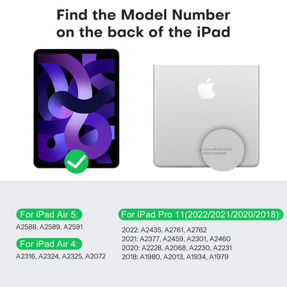 OMOTON Screen Protector for iPad Air 5th 4th Generation (Air 5/4, 10.9 Inch, 2022/2020) iPad Pro 11 Inch (2022/2021/2020/2019) Tablet - Tempered Glass, Case Friendly, Apple Pencil Compatible, 2 Pack