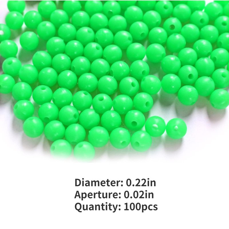 Fishing Beads 6mm Glow in The Dark Beads Catfish rig Brads Super Bait Cut Plug Fishing Accessories Saltwater