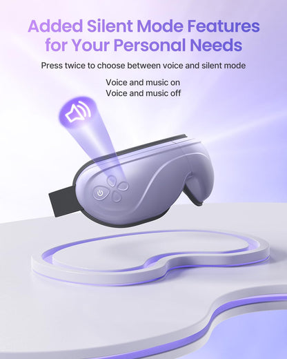 RENPHO Eye Massager with Heat, Valentines Day Gifts for Her Him Birthday Gifts for Women Mom, FSA Eligible HSA Eye Mask for Migraine,Sleep Mask for Dry Eyes Relax, Handheld Massager Eyeris 1