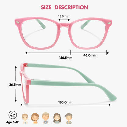 CHEERS DEVICES Blue Light Glasses for Kids Boys Girls Teens - 5 Pack Computer Glasses with Unbreakable Frame and Anti-Glare - blue light glasses for teen girls, lentes de sol para niños (Age 8-16)