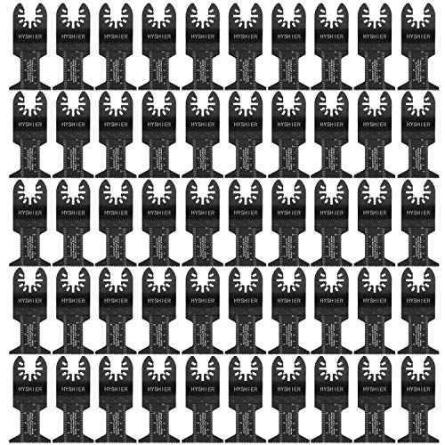 50 Pcs Oscillating Tool Blades, Professional Universal Oscillating Saw Blades, Wood Multitool Blades, Quick Release Durable Oscillating Tool Fit All Models (44mm)