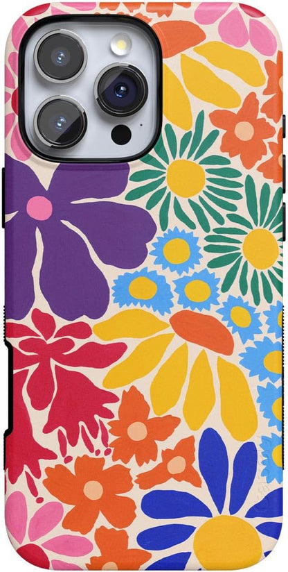 Casely iPhone 16 Pro Case | Fit Check | Neutral Checkerboard | Compatible with MagSafe | Bold Protective Design