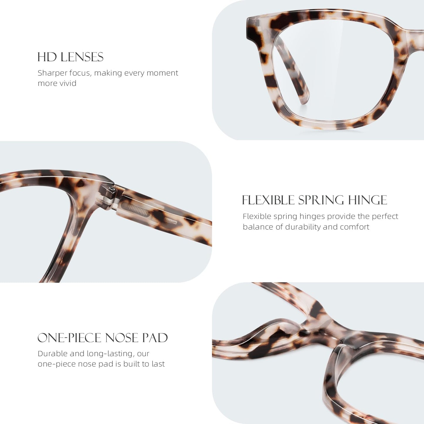 AIMISUV Reading Glasses for Women Men - Blue Light Blocking Magnifying Readers,Oprah Square Anti-Glare Computer Eyeglasses(3Pack,3.0X)