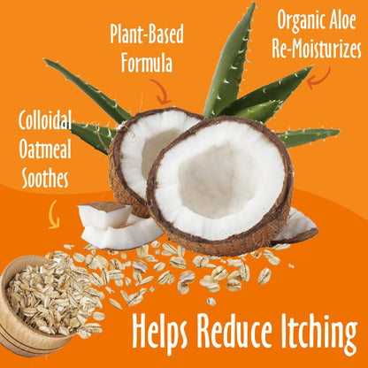 earthbath, Oatmeal & Aloe Dog Shampoo and Conditioner - Oatmeal Shampoo for Dogs, Itchy, Dry Skin Relief, Dog Wash, Made in USA, Dog Conditioner, Pet Shampoos - Vanilla & Almond, 16 Oz (1 Set)