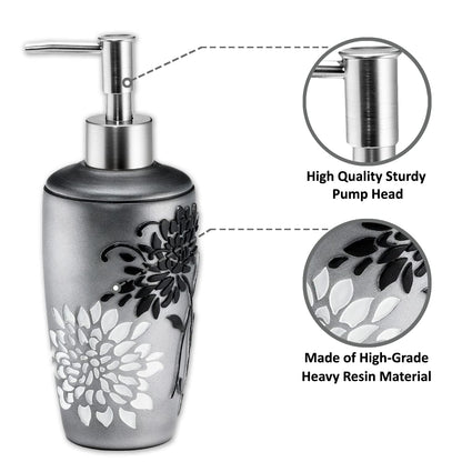 Popular Bath Soap Dispenser/Lotion Pump, Erica Collection, Grey