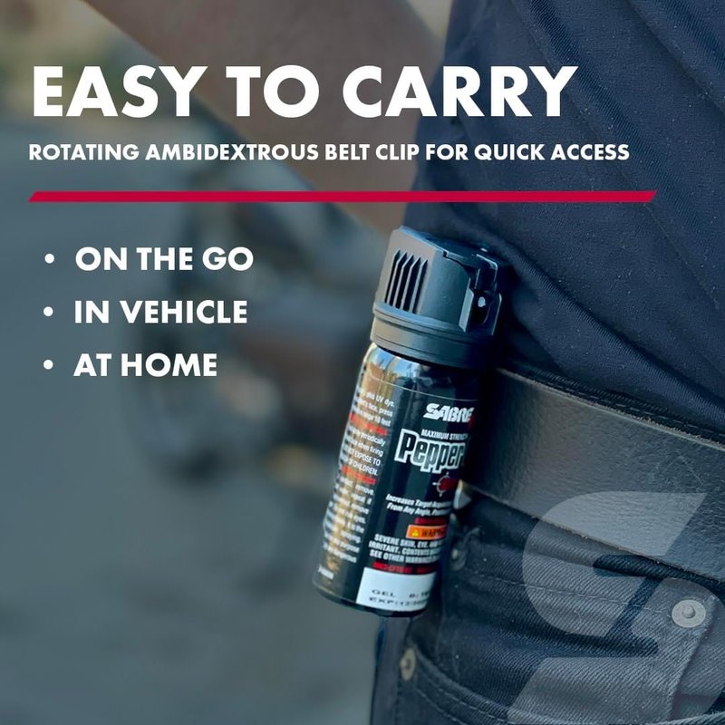 SABRE Crossfire Pepper Gel - Max Police Strength OC | Deploys At Any Angle, 1.5 fl oz