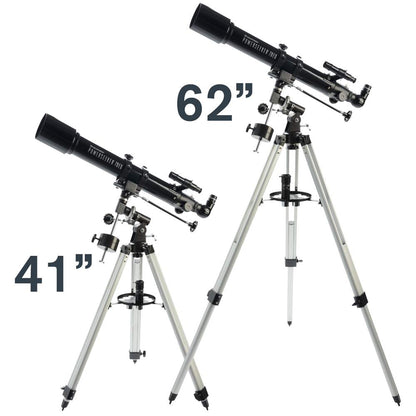 Celestron - PowerSeeker 70EQ Telescope - Manual German Equatorial Telescope for Beginners - Compact and Portable - Bonus Astronomy Software Package - 70mm Aperture