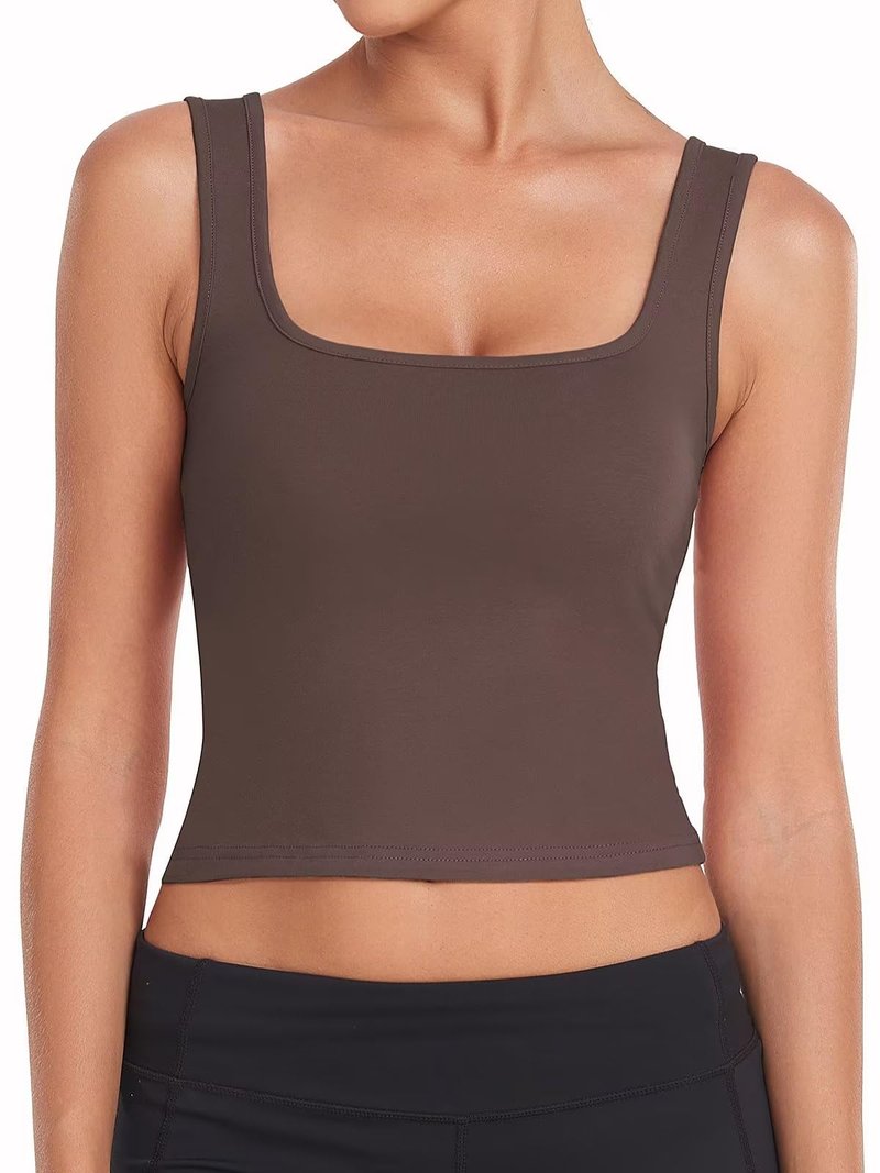 Porvike Sports Crop Tank Tops for Women Cropped Workout Tops Racerback Running Yoga Tanks Cotton Sleeveless Gym Shirts 3 Pack