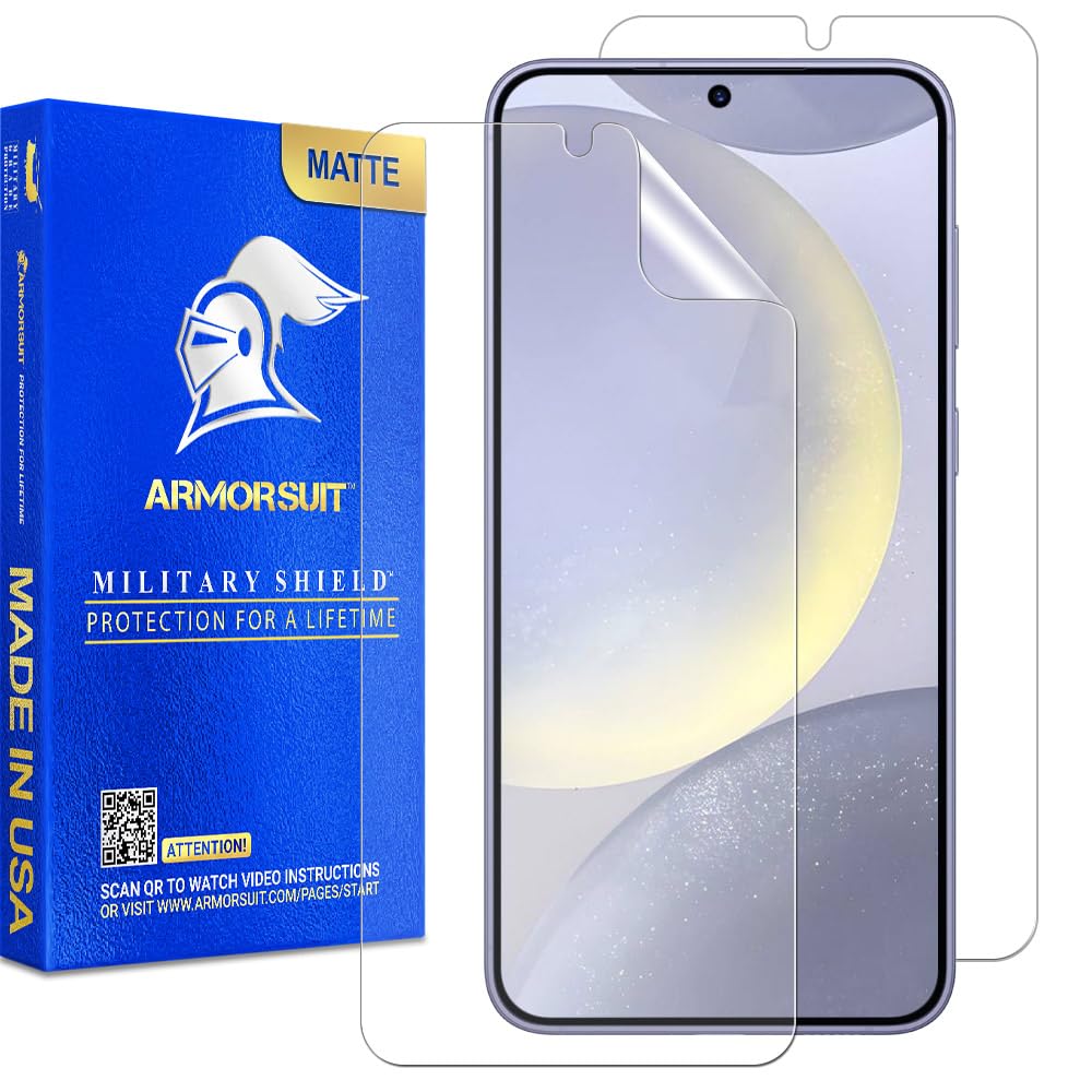 ArmorSuit 2 Pack for Samsung Galaxy S24 Ultra Screen Protector (6.8") Case Friendly MilitaryShield HD Clear Film - Made in USA