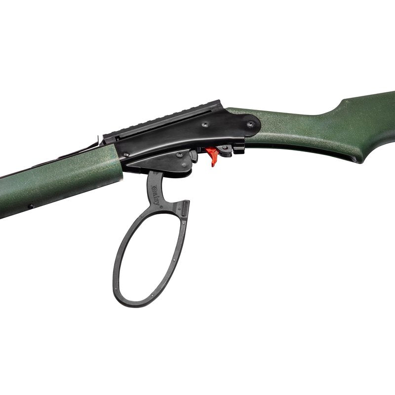 Daisy, Model 1999 Woodland Trail Lever Action Air Rifle, 650-Round BB Reservoir, Accent Color, Picatinny Rail, All-Weather Synthetic Stock