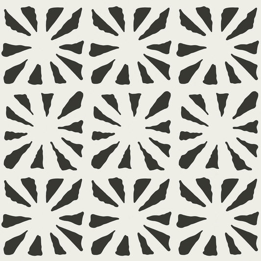 Fiula Boho Peel and Stick Wallpaper Vintage Wallpaper Geometric Wall Paper 393"×17.3" Black and Beige Retro Contact Paper Renter Friendly Self-Adhesive Waterproof Removable Bathroom Bedroom Vinyl