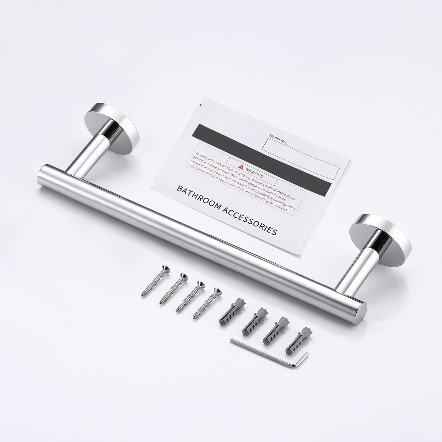 KES Towel Rail 30CM Hand Towel Holder, Bathroom Towel Bar Kitchen Dish Cloths Hanger SUS304 Stainless Steel Polished Steel Wall Mounted, A2000S30