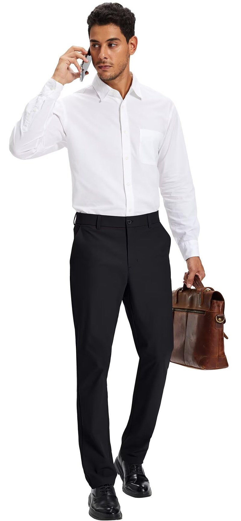 Tyhengta Men's Golf Pants 30"/32"/34" Lightweight Comfy Stretch Work Dress Pants