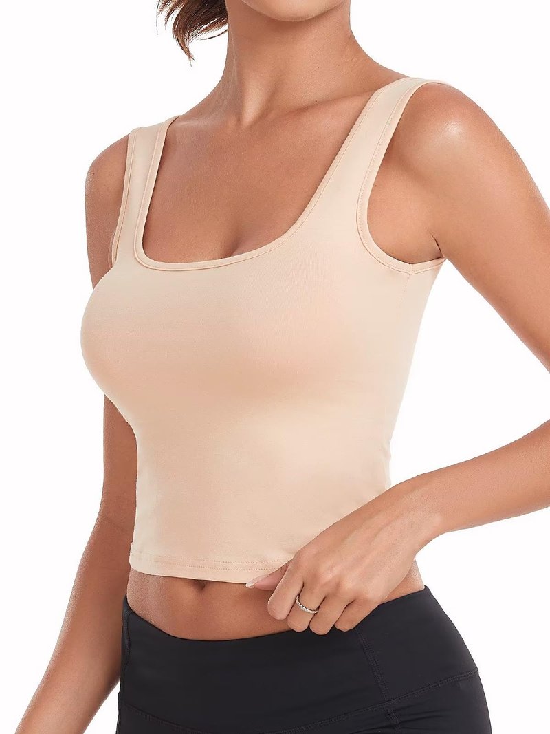 Porvike Sports Crop Tank Tops for Women Cropped Workout Tops Racerback Running Yoga Tanks Cotton Sleeveless Gym Shirts 3 Pack