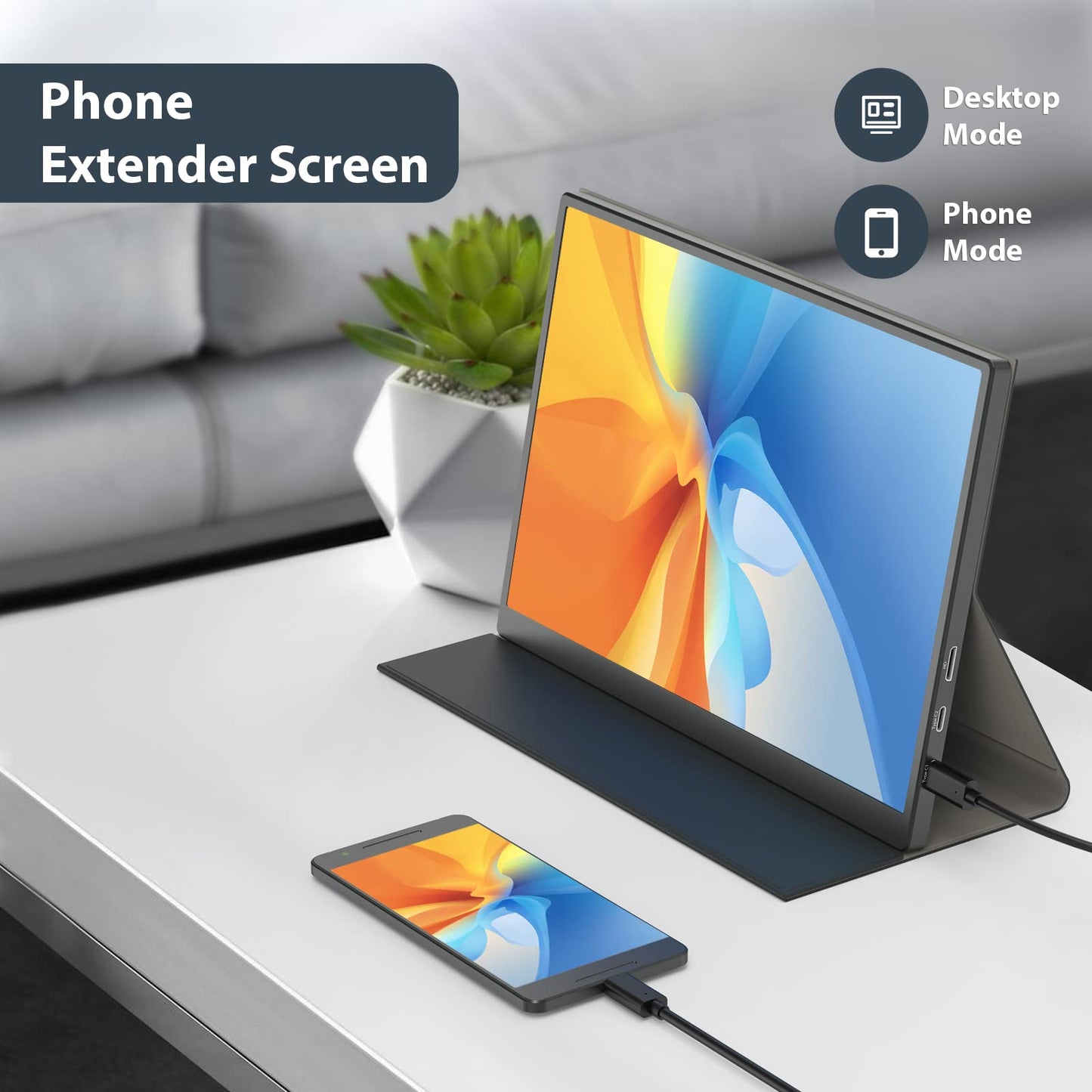 Eyoyo Portable Monitor, 10.5” FHD 1920x1280 Small Travel Monitor with Mini HDMI USB C Input External Second Screen for Laptop 100% SRGB Tiny IPS Display