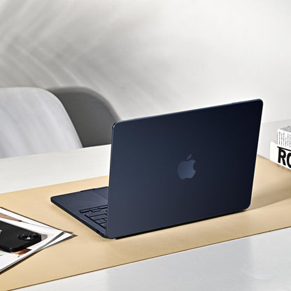 EooCoo Case compatible for Macbook Air M4 15 inch A3241 2025 M3 A3114 2024 M2 A2941 2023 Release [Presents Original Texture] Ultra-thin Plastic case Protective Hard Shell Matte Cover - Frost Midnight
