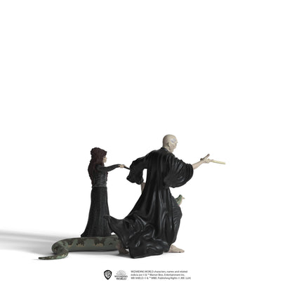 Schleich Harry Potter - 3PC Voldemort, Bellatrix Lestrange and Nagini Figurines - Harry Potter Set - Wizarding World Collectible Figures for Kids and Adults - Ages 6+ | 42684