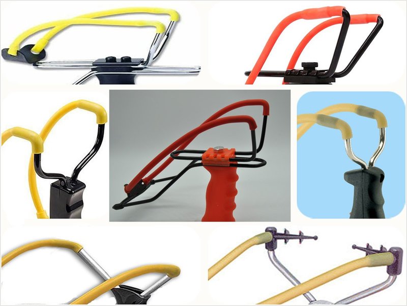 GM&BW 4 Slingshot Replacement Band Sets,Heavy Duty Elastic Rubber Bands, Compatible with Catapult from Trumark,Daisy,Barnett,Marksman;Suitable for All Wrist Rocket Insert-Yoke-into-Tube Hunting Style