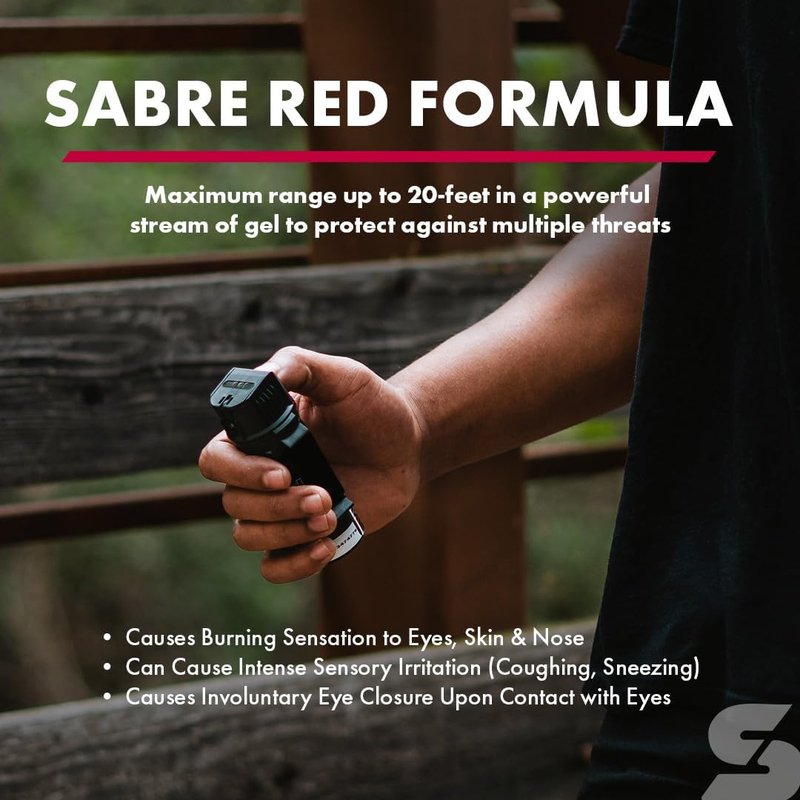 SABRE Crossfire Pepper Gel - Max Police Strength OC | Deploys At Any Angle, 1.5 fl oz