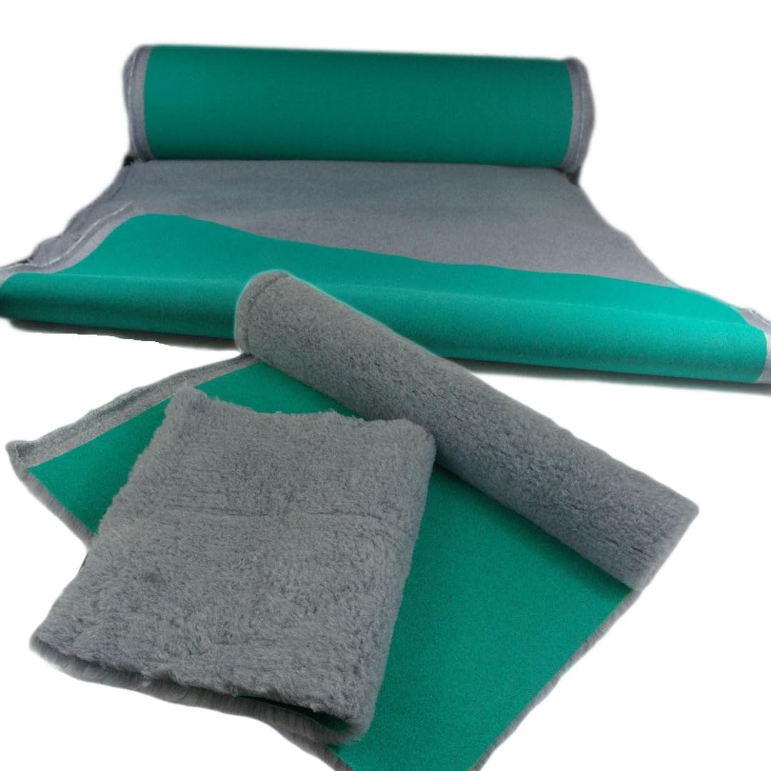 SOUL DESTINY Traditional Grey High-Grade Vet Bedding 30mm Cut in Squares & Rolls. THICK WHELPING FLEECE DOG PUPPY PRO BED Size: 75cm x 51cm