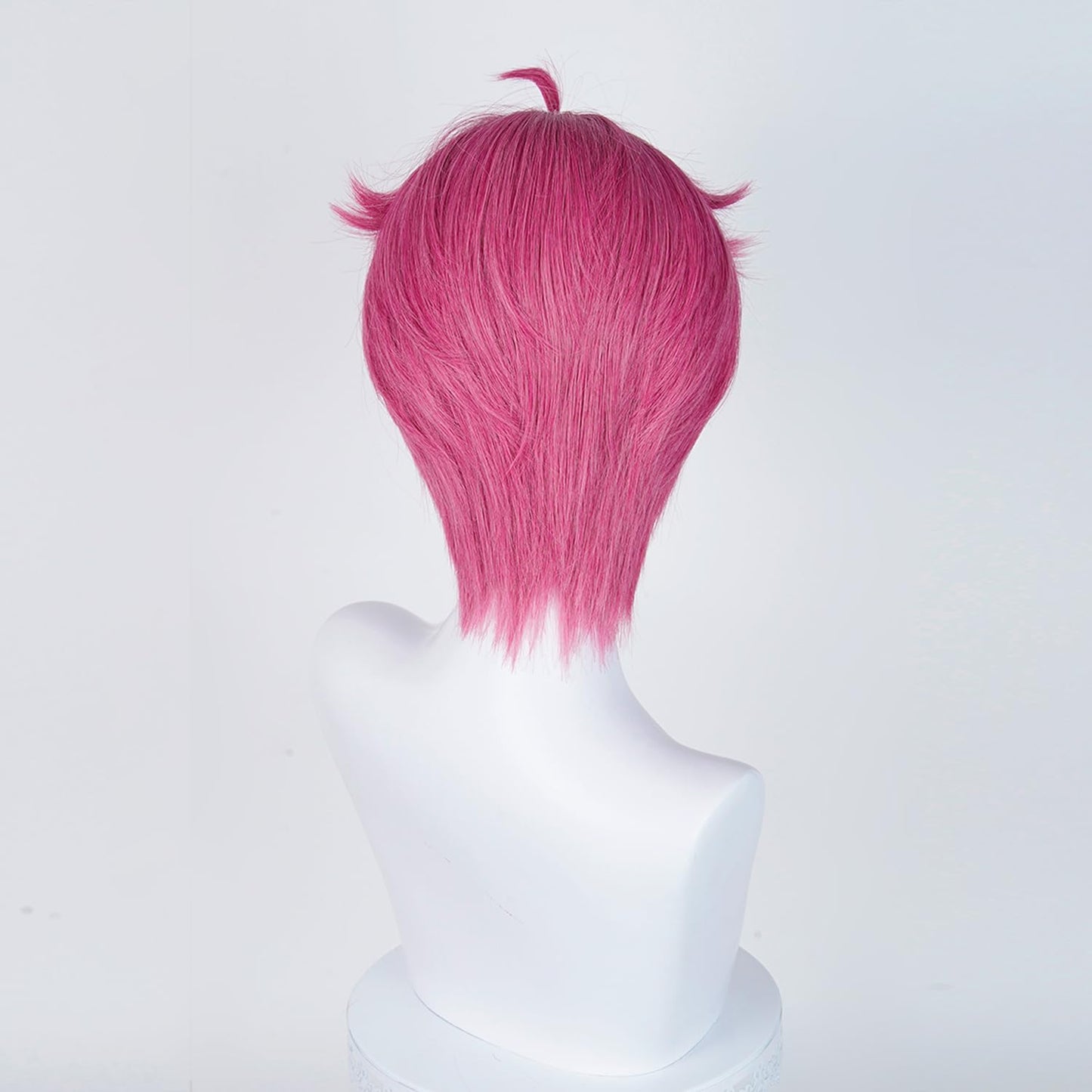 Pink Cosplay Wig for Men, Male Anime Style Wig Heat Resistant Synthetic Fiber for Cosplay Synthetic Hair Halloween Costume Party Hair