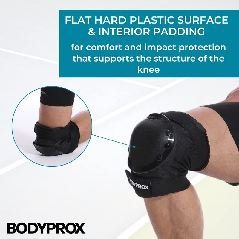 BODYPROX Knee Pads Elbow Pads Wrist Guards Set for Skateboarding, Roller Derby, BMX Ride, and Inline Skating (Youth One Size)