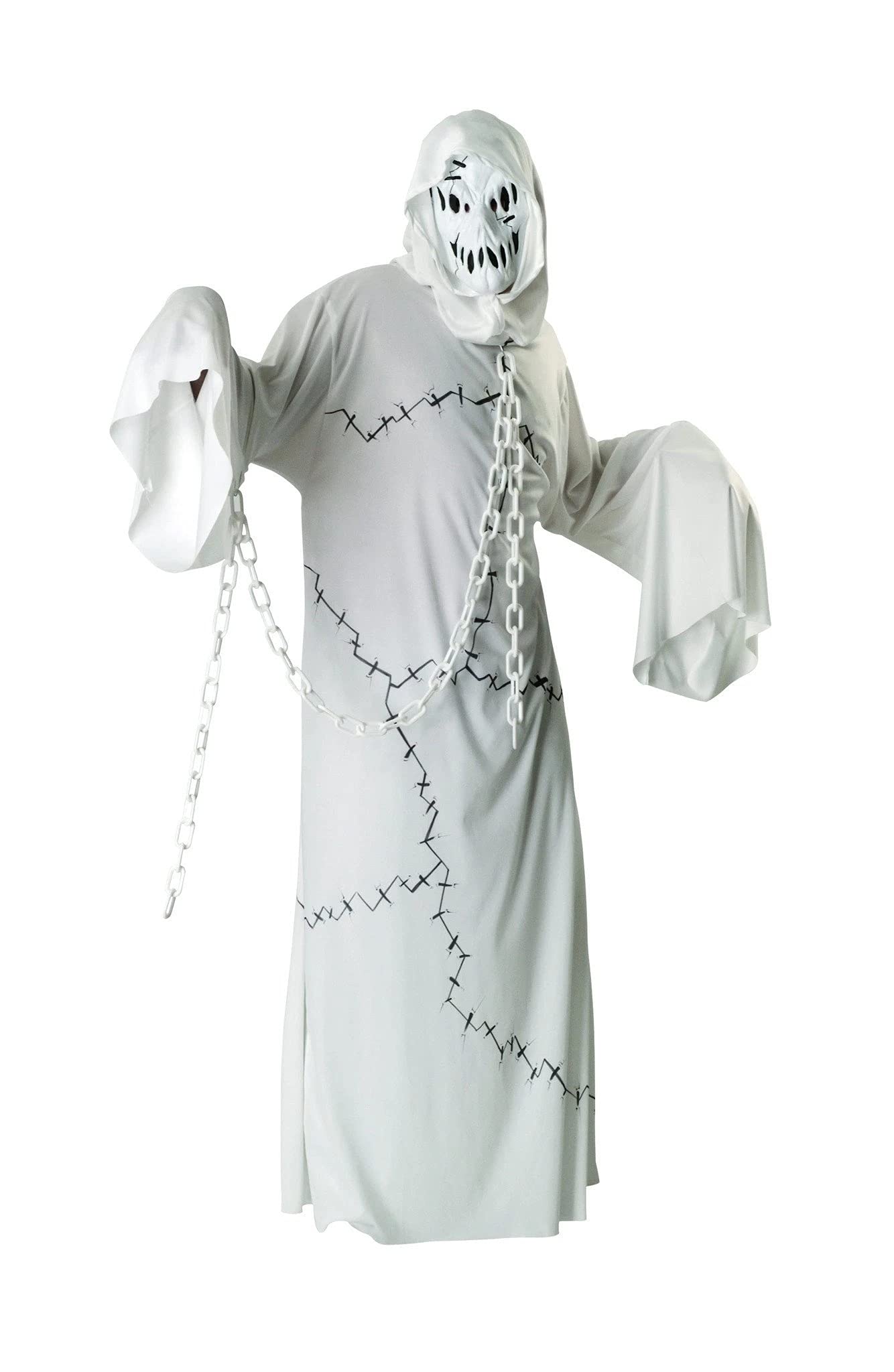 Rubies Costume Cool Ghoul Costume, White, Standard for Themed Parties and Halloween