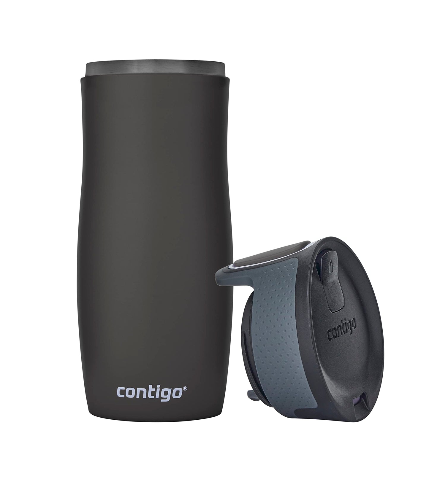 Contigo West Loop Autoseal Travel Mug, Stainless Steel Thermal Mug, Vacuum Flask, Leakproof Tumbler, Coffee Mug with BPA Easy-Clean Lid, 470 ml, Gunmetal