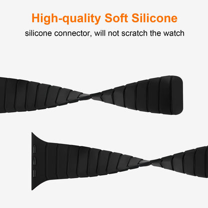 Tasikar Magnetic Straps Compatible with Apple Watch 49mm 46mm 45mm 44mm 42mm Soft Silicone Replacement Loop Wristband for iWatch Ultra 3 2 1 SE Series 11 10 9 8 7 6 5 4 3, Black