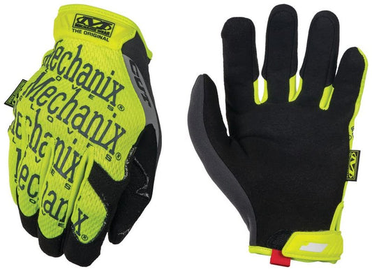 Mechanix Wear Original Hi-Viz D5 Cut Resistant Gloves - For Construction - Breathable Work Gloves - Touchscreen Compatible - Synthetic Leather - Fluorescent Yellow - XX-Large