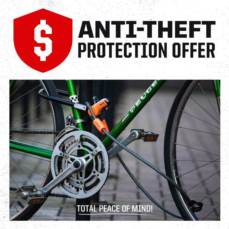 Kryptonite Keeper 712 Combo Bike Chain Lock, 4-Foot 7mm Steel Heavy Duty Anti-Theft Resettable Combination Chain for Bicycles, E-Bikes & Scooters, Sold Secure Bronze