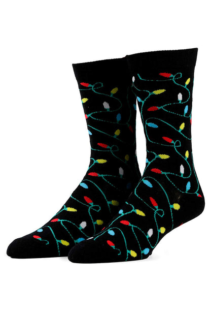 Tipsy Elves Men's String of Lights Sock