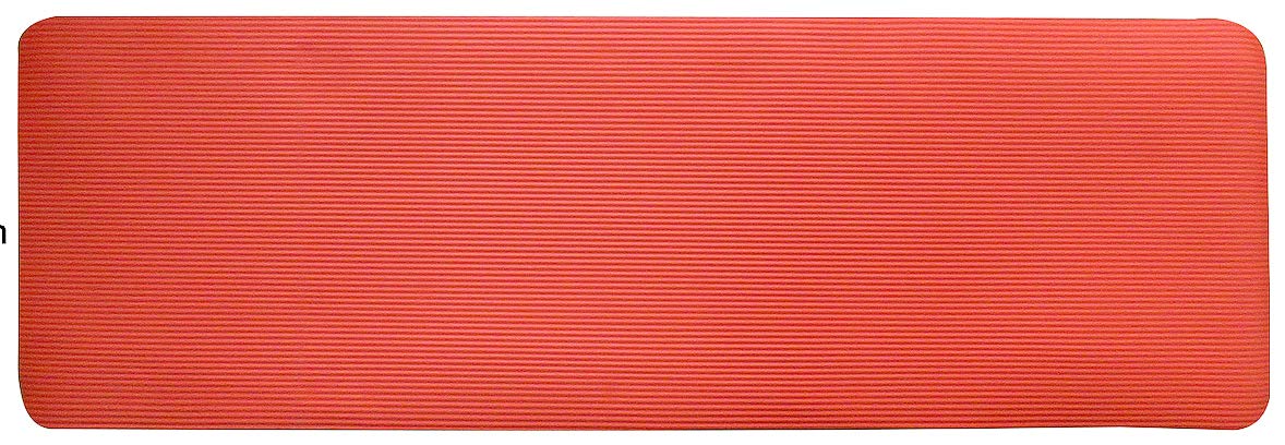 Fitvids All Purpose 1/2-Inch Extra Thick High Density Anti-Tear Exercise Yoga Mat with Carrying Strap and Yoga Blocks, Red