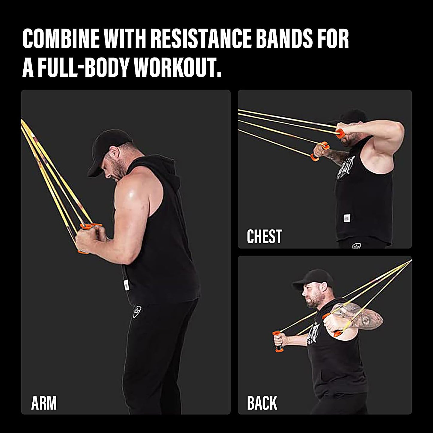 LECARDIO Handles for Resistance Bands, for Pull Up Assistance Bands, Protect Your Hands from Injury