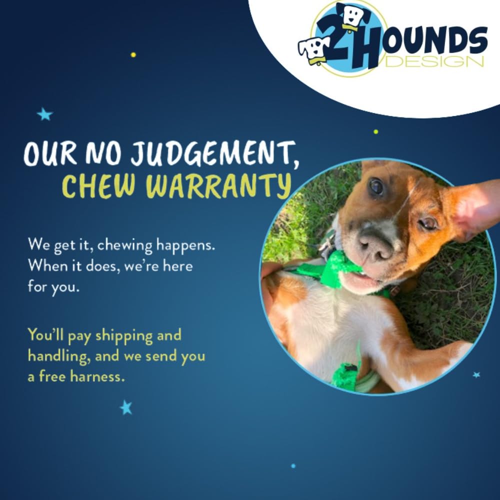 2 Hounds Design Freedom No Pull Dog Harness, Adjustable Harness, Easy Walking & Comfortable Control, Fits Small, Medium & Large Dogs, Solid Colors, Made in USA, 1" LG, Teal