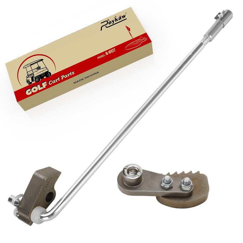Roykaw Golf Cart Park Brake Latch Kit Replacement Compatible with Club Car DS/Carryall 1995-up Gas and Electric Vehicles, Contents Park Brake Rod and Pawl, OEM# 101187702, 10198501, 1017322