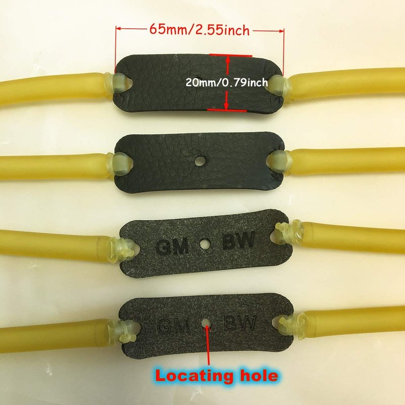 GM&BW 4 Slingshot Replacement Band Sets,Heavy Duty Elastic Rubber Bands, Compatible with Catapult from Trumark,Daisy,Barnett,Marksman;Suitable for All Wrist Rocket Insert-Yoke-into-Tube Hunting Style