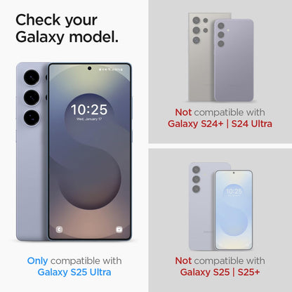 Spigen Tempered Glass Screen Protector [GlasTR EZ Fit] designed for Galaxy S25 Plus | Galaxy S24 Plus [Case Friendly] - 2 Pack