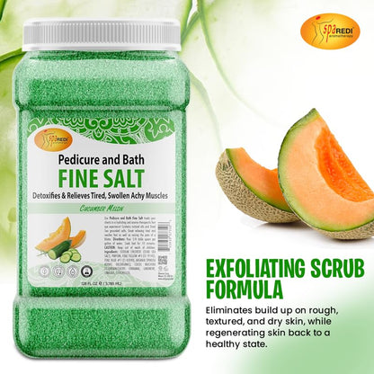SPA REDI - Detox Foot Soak Pedicure and Bath Fine Salt, Lavender and Wildflower, 128 Oz - Made with Dead Sea Salts, Argan Oil, Coconut Oil, and Essential Oil, Hydrates, Softens and Moisturizes