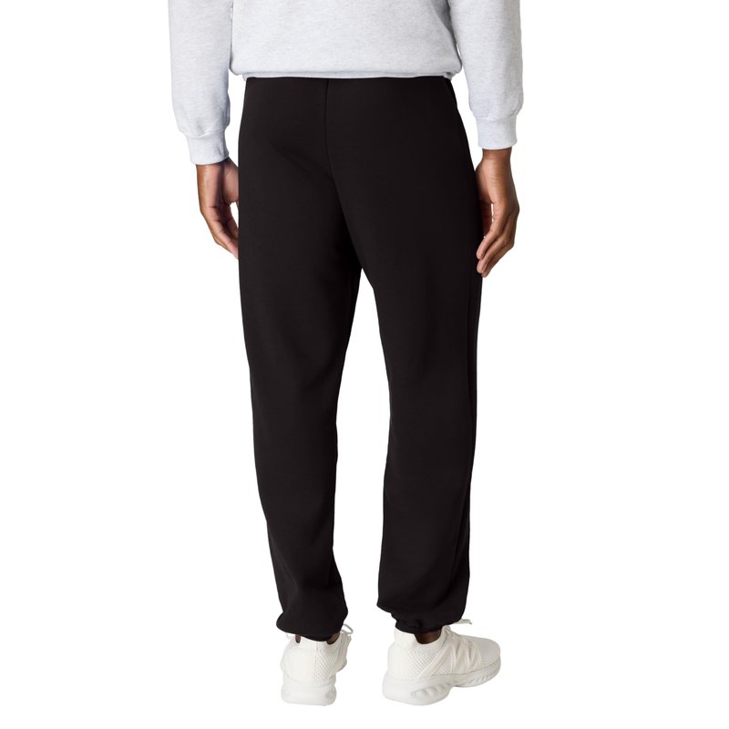 Hanes Men's EcoSmart Non-Pocket Sweatpant, Black, Large