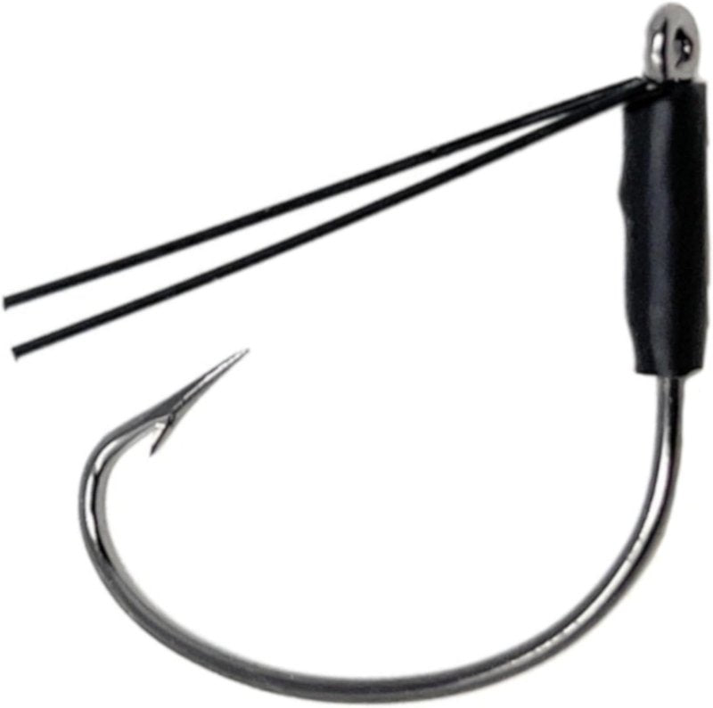 Reaction Tackle Wacky Hooks - Ultra Sharp Weedless Fishing Hooks | 25 Pack Wide Gap Neko Wacky Rig for Bass