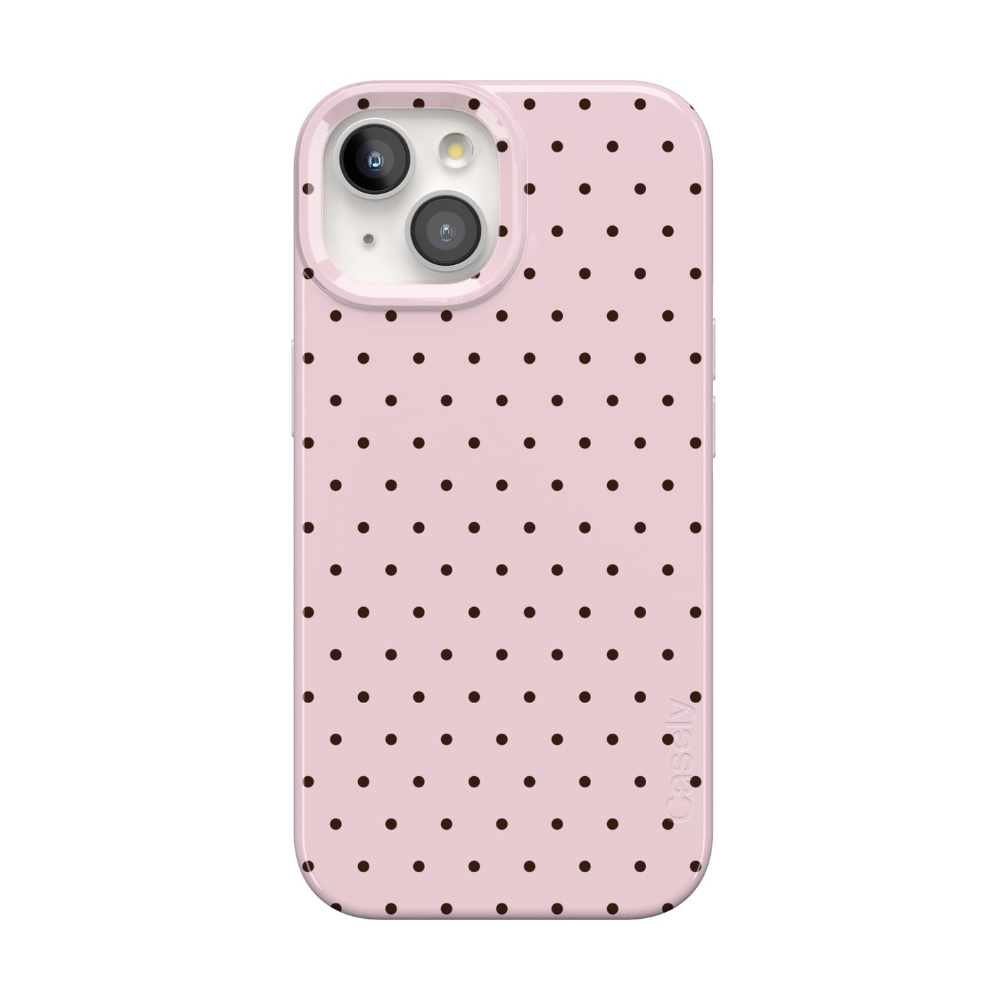 Casely iPhone 15 Plus Case | Fit Check | Neutral Checkerboard Checkered Classic Case | Compatible with MagSafe