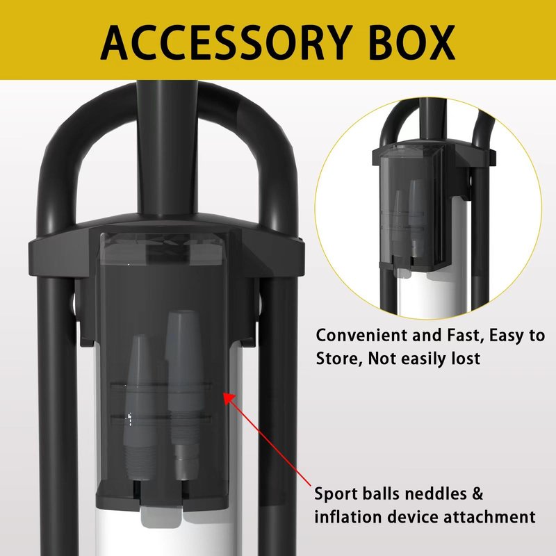 TOOLITIN Bike Pump with Precision Digital Pressure Gauge,Floor Bicycle Tire Pump Compatible with Presta and Schrader Valve, Air Pump for Bicycle, Balls, Scooter, etc.