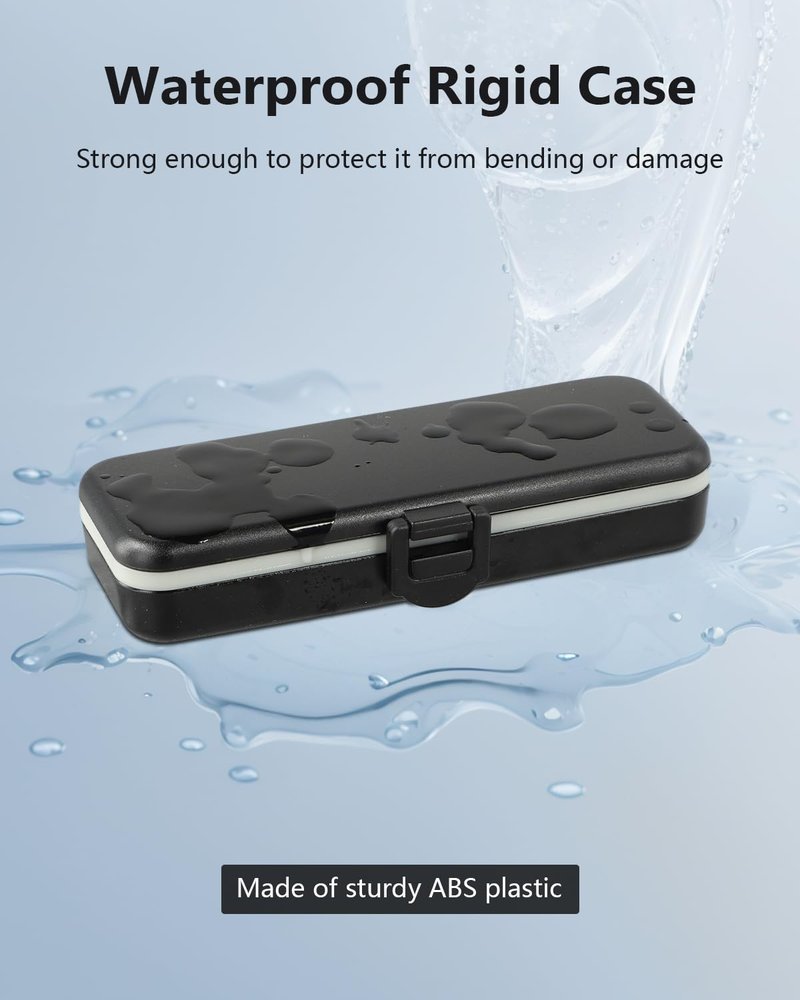 SavvyBloom Kardia Mobile Case Only for KardiaMobile 6L EKG Heart Monitor, KardiaMobile 6L Case with Silicone Pad for Travel and Portable, Protect Kardia (CASE ONLY) Black
