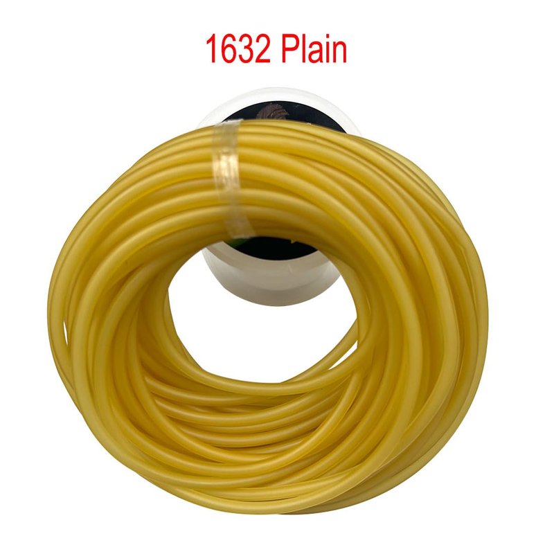 JHONGYA 32.8Ft 1632 Slingshot Rubber Tube 0.063 Inch (1.6mm) Id x 0.126 Inch(3.2mm) Od Natural Latex Rubber Tube for Outdoor Slingshot Hunting Shooting Catapult